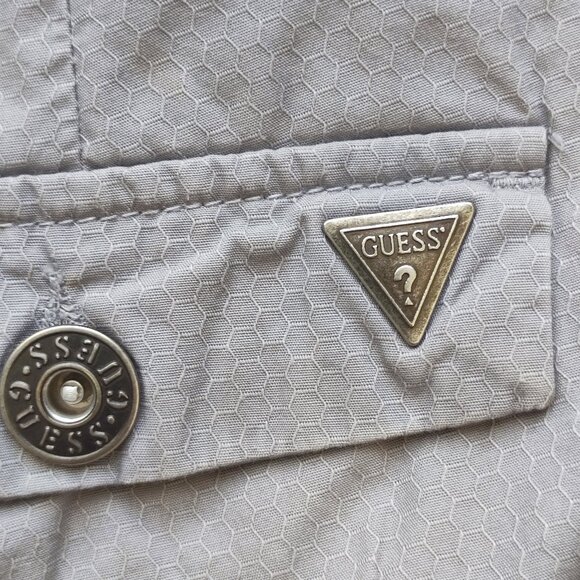 Guess casual flat front short light grey men's size 30 - Picture 7 of 9